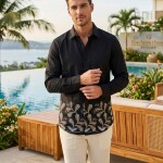 logoff bottom embroidery shirt