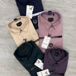 word wale imported satin shirt