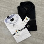 word wale imported satin shirt