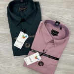 word wale imported satin shirt