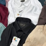 word wale imported satin shirt