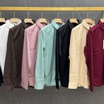 word wale imported satin shirt