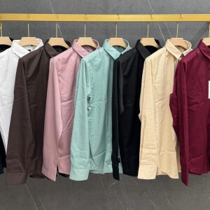 word wale imported satin shirt