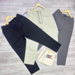 duster blue baggy linen pant