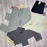 duster blue baggy linen pant