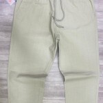 duster blue baggy linen pant