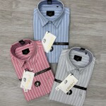 logoff cotton oxford stripes shirt