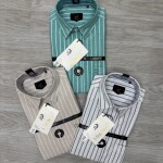 logoff cotton oxford stripes shirt