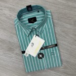 logoff cotton oxford stripes shirt