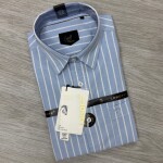 logoff cotton oxford stripes shirt