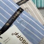 logoff cotton oxford stripes shirt