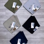 duster blue cotton linen pant