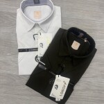 LOGOFF half sleeve oxford lycra shirt