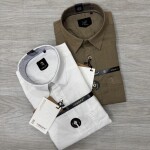 logoff full sleeve linen shirt