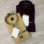 logoff full sleeve linen shirt