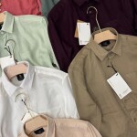 logoff full sleeve linen shirt