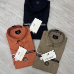 logoff half sleeve linen shirt