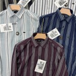 logoff cord stripes shirt