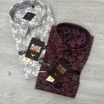 black letter linen printed shirt