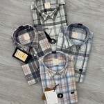 Logoff linen Checks  Shirt