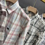 Logoff linen Checks  Shirt
