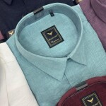 black letter linen shirt