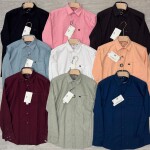 logoff cotton oxford plain shirt