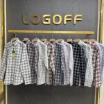 Logoff linen Checks  Shirt