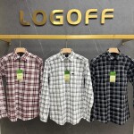 Logoff linen Checks  Shirt