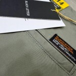 black letter cargo cotton pant