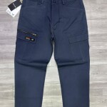 black letter cargo cotton pant