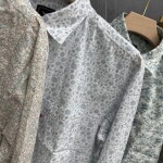 black letter linen printed shirt