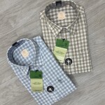 Logoff linen Checks  Shirt