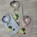 Logoff linen Checks  Shirt