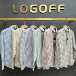 Logoff linen Checks  Shirt
