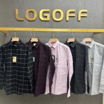 Logoff oxford checks shirt