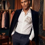 LOGOFF STONE WORK PARTY WEAR SHIRT