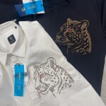 LOGOFF STONE WORK PARTY WEAR SHIRT