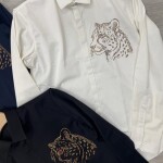 LOGOFF STONE WORK PARTY WEAR SHIRT