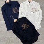 LOGOFF STONE WORK PARTY WEAR SHIRT