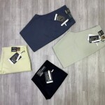 black letter slim fit cotton pant
