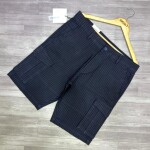 wood machine cargo cotton shorts