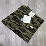 wood machine cargo cotton shorts
