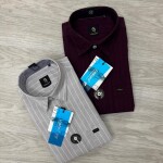 logoff cotton oxford stripes shirt