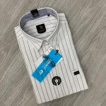 logoff cotton oxford stripes shirt