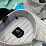 logoff cotton oxford stripes shirt