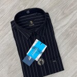 logoff cotton oxford stripes shirt