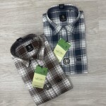 logoff linen checks shirt