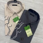 logoff embroidery shirt