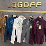 logoff embroidery shirt